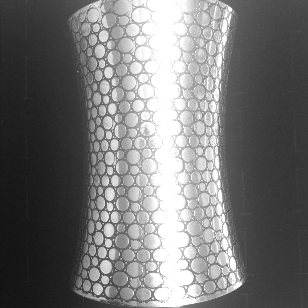 Wide Silver-like Bracelet
